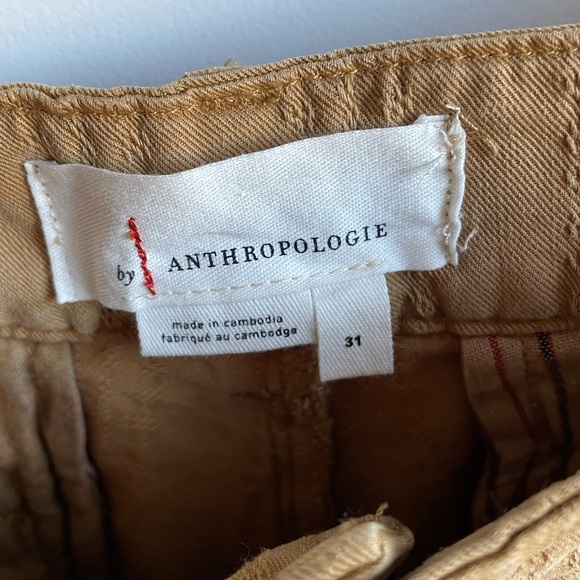 Anthropologie Embrioded Tan Pants - Picture 4 of 11